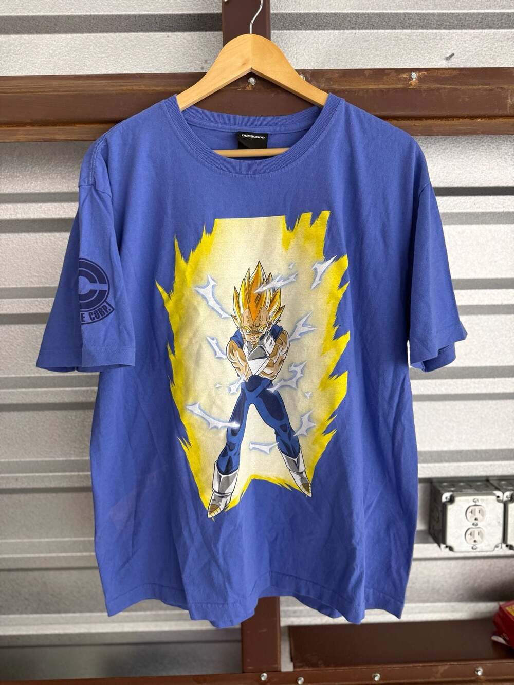 Dumbgood Dragon Ball Z Super Saiyan Vegeta Capsule Corp Graphic T-Shirt